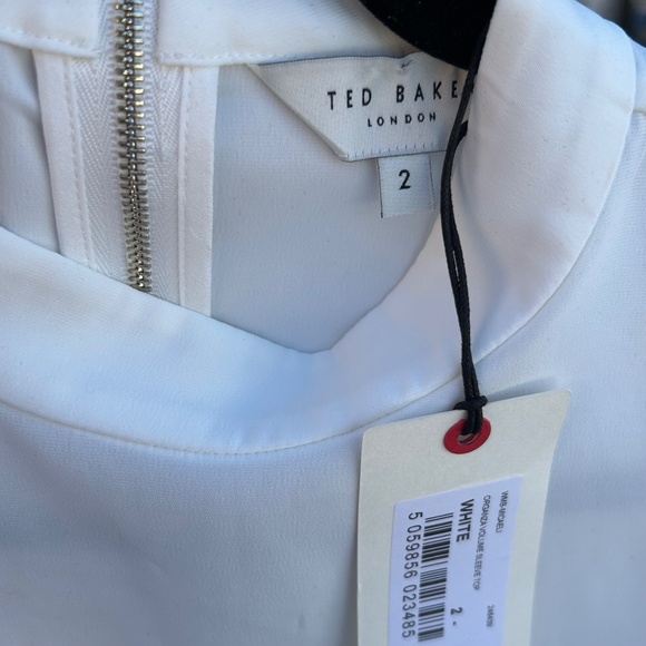 Ted Baker NWT Micaeli Organza Volume Sleeve Top Size 2 - Picture 10 of 12